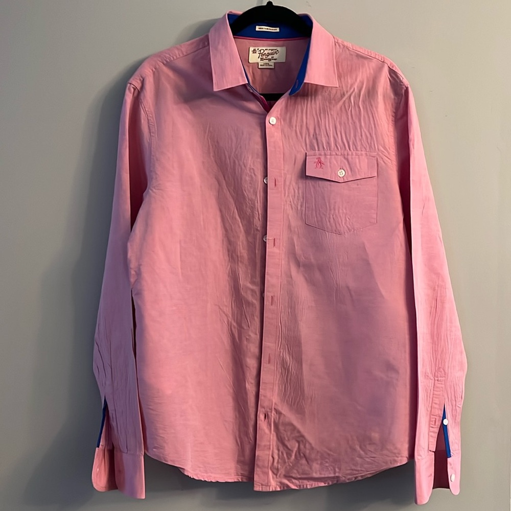 Penguin Long Sleeve Button Down Shirt